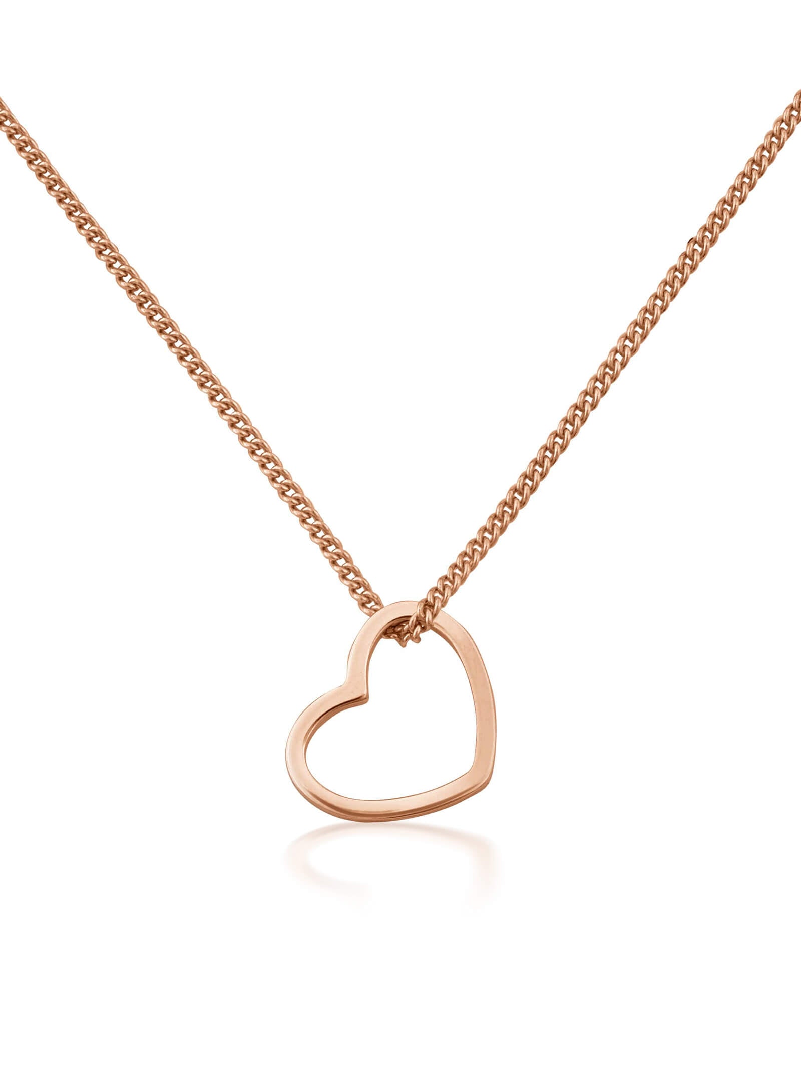 Kettenanhänger HERZ Roségold Vergoldet 