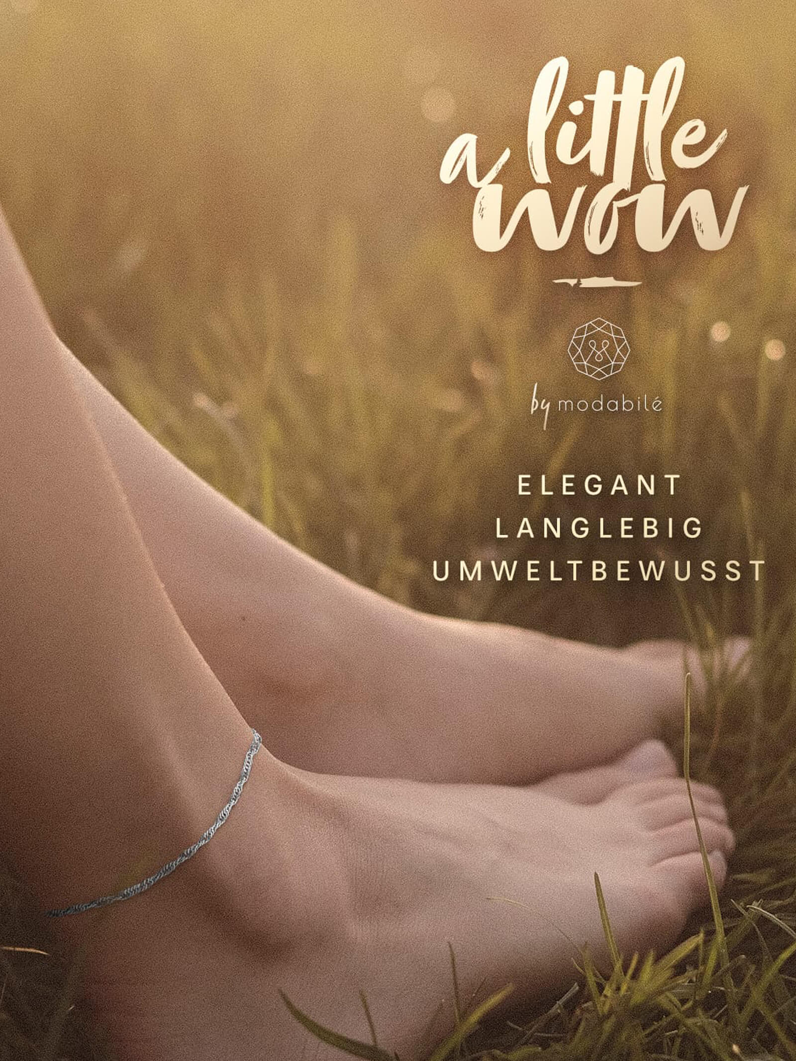 Fußkette Singapurkette SINGAPORE Silber-3