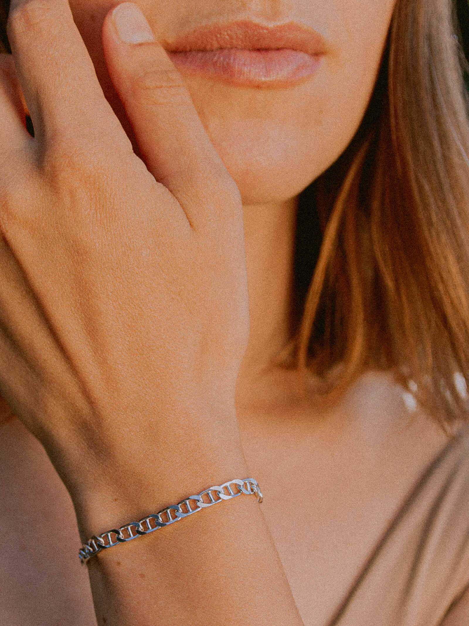 Armband Panzerkette TIMELESS Robust Silber-1