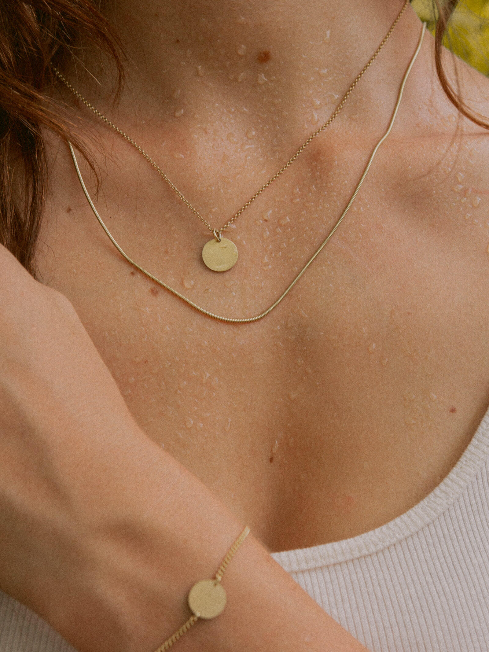 Kettenanhänger CIRCLE 1,2 cm Vergoldet-2