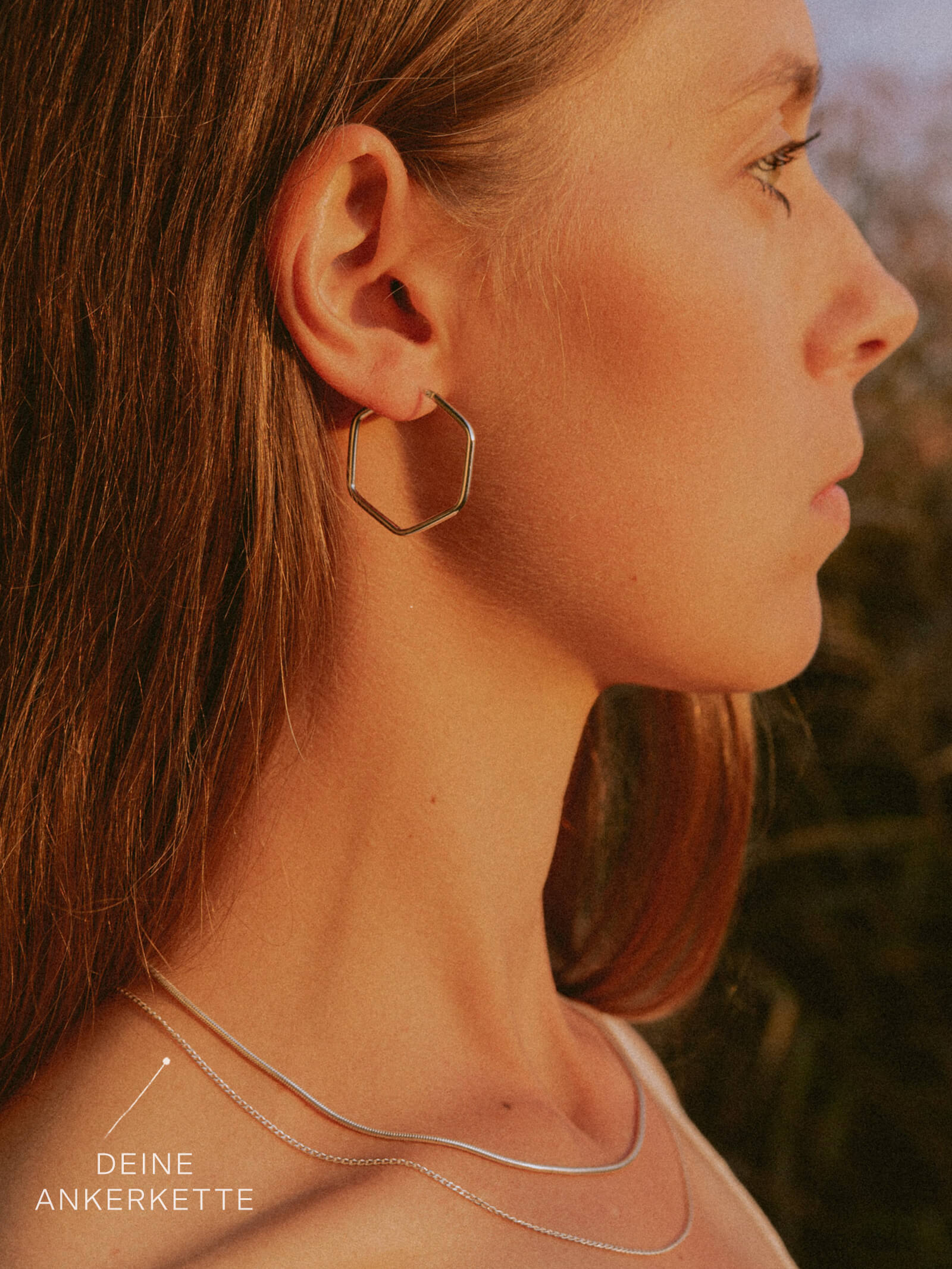 Ankerkette DELICATE Dünn Silber Diamantiert-2