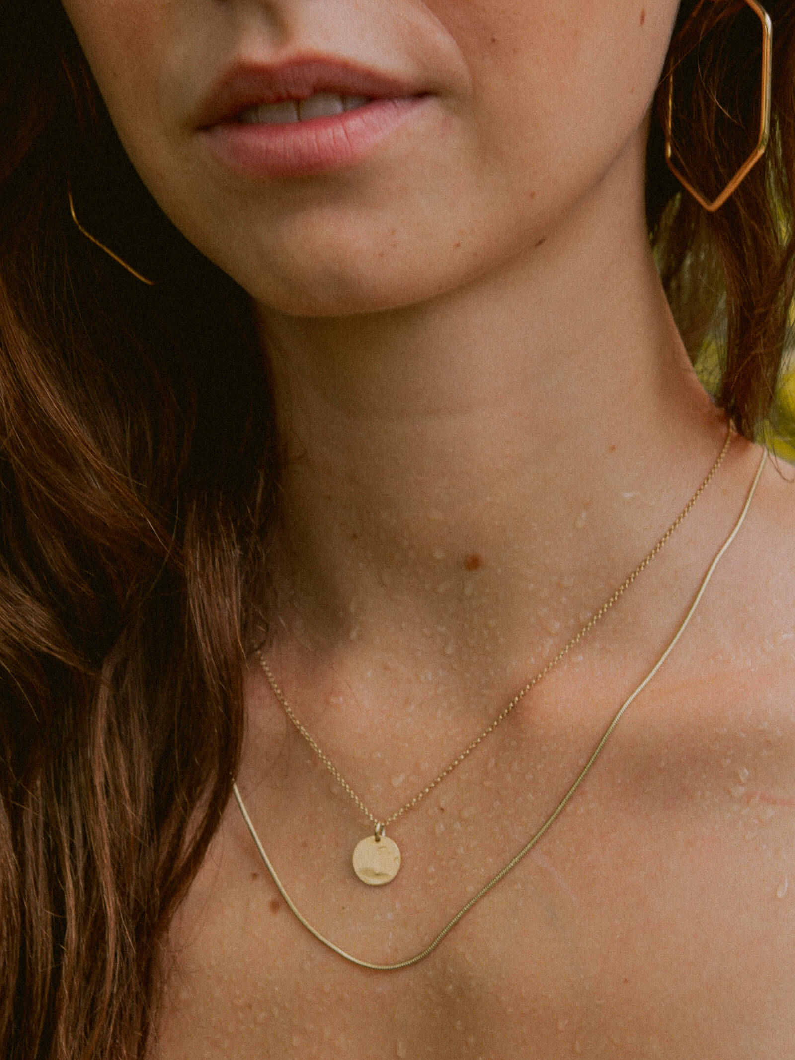 Kettenanhänger CIRCLE 1,2 cm Vergoldet-3