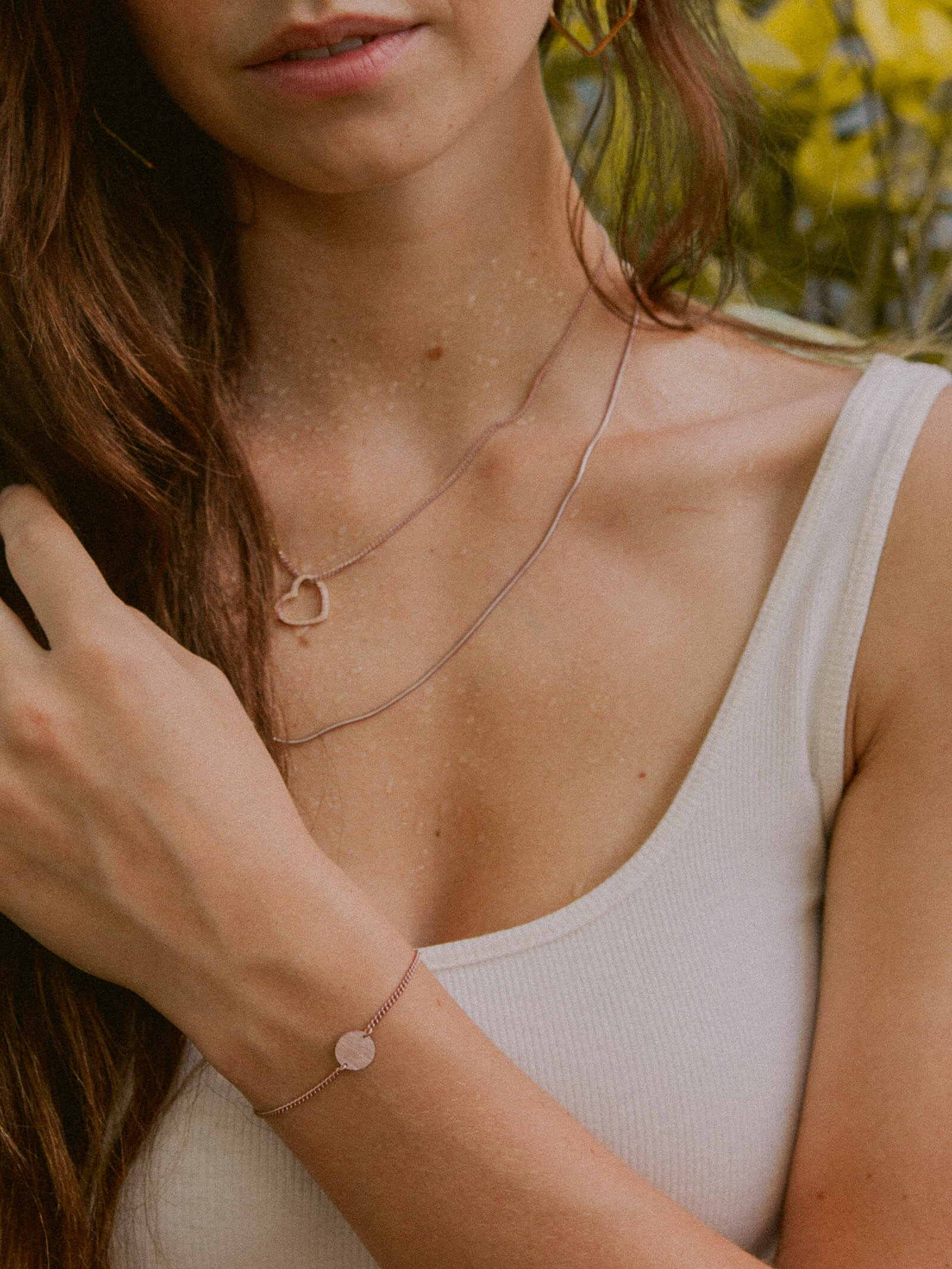 Kettenanhänger HERZ Roségold Vergoldet 