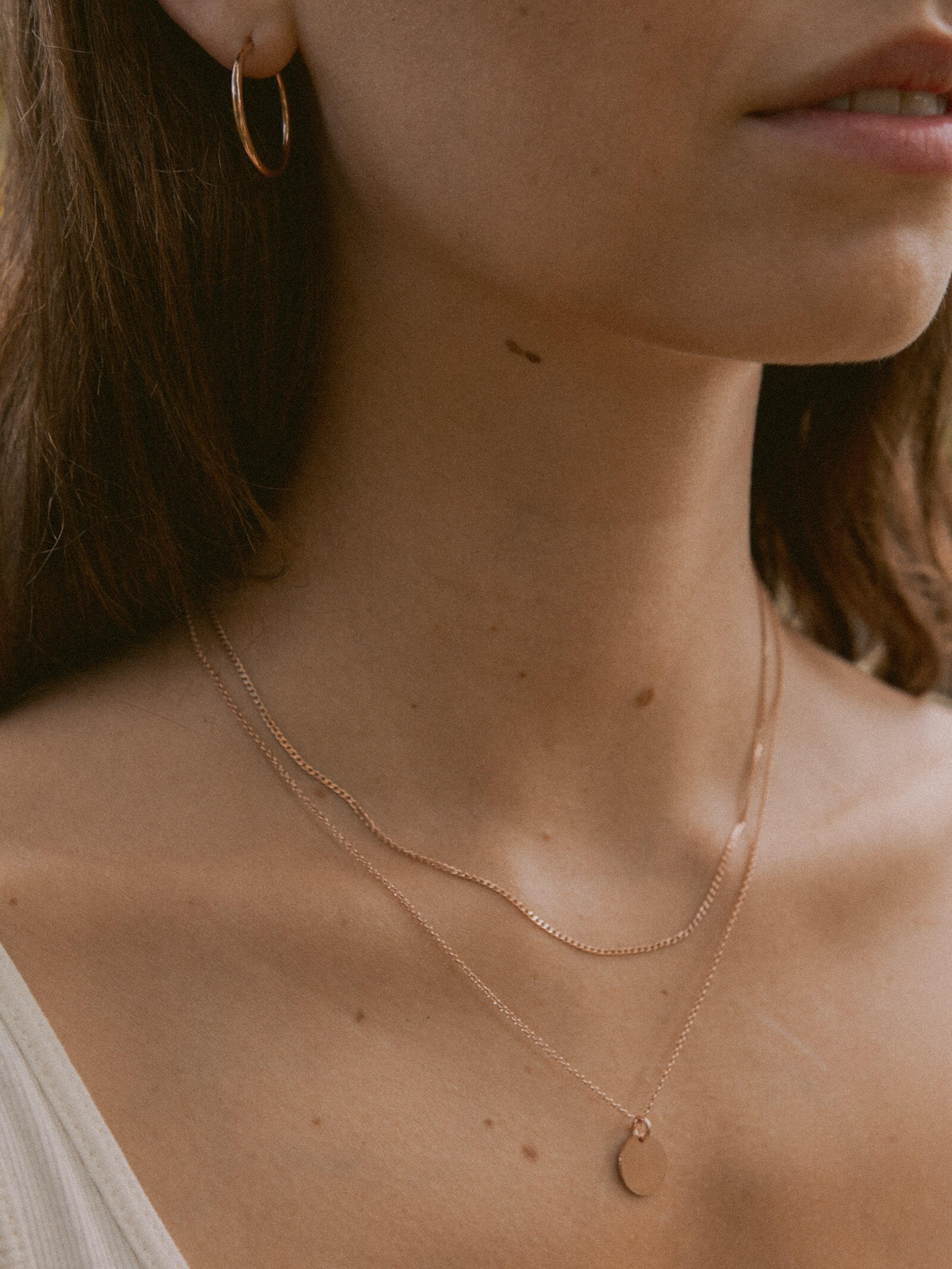 Kreis Creolen HOOP Dezent Roségold Vergoldet-4