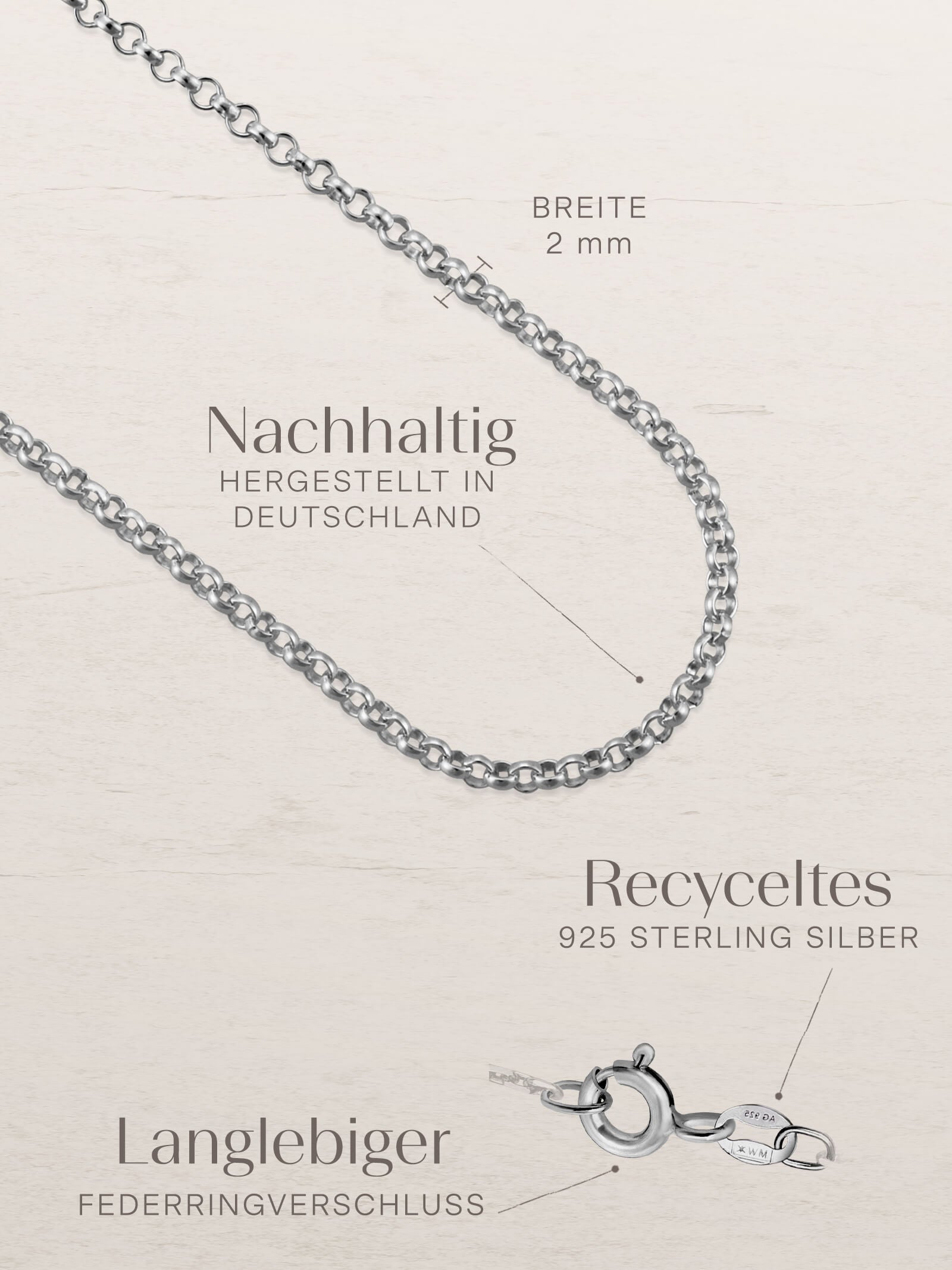 Erbskette TENDER Elegant Silber-4