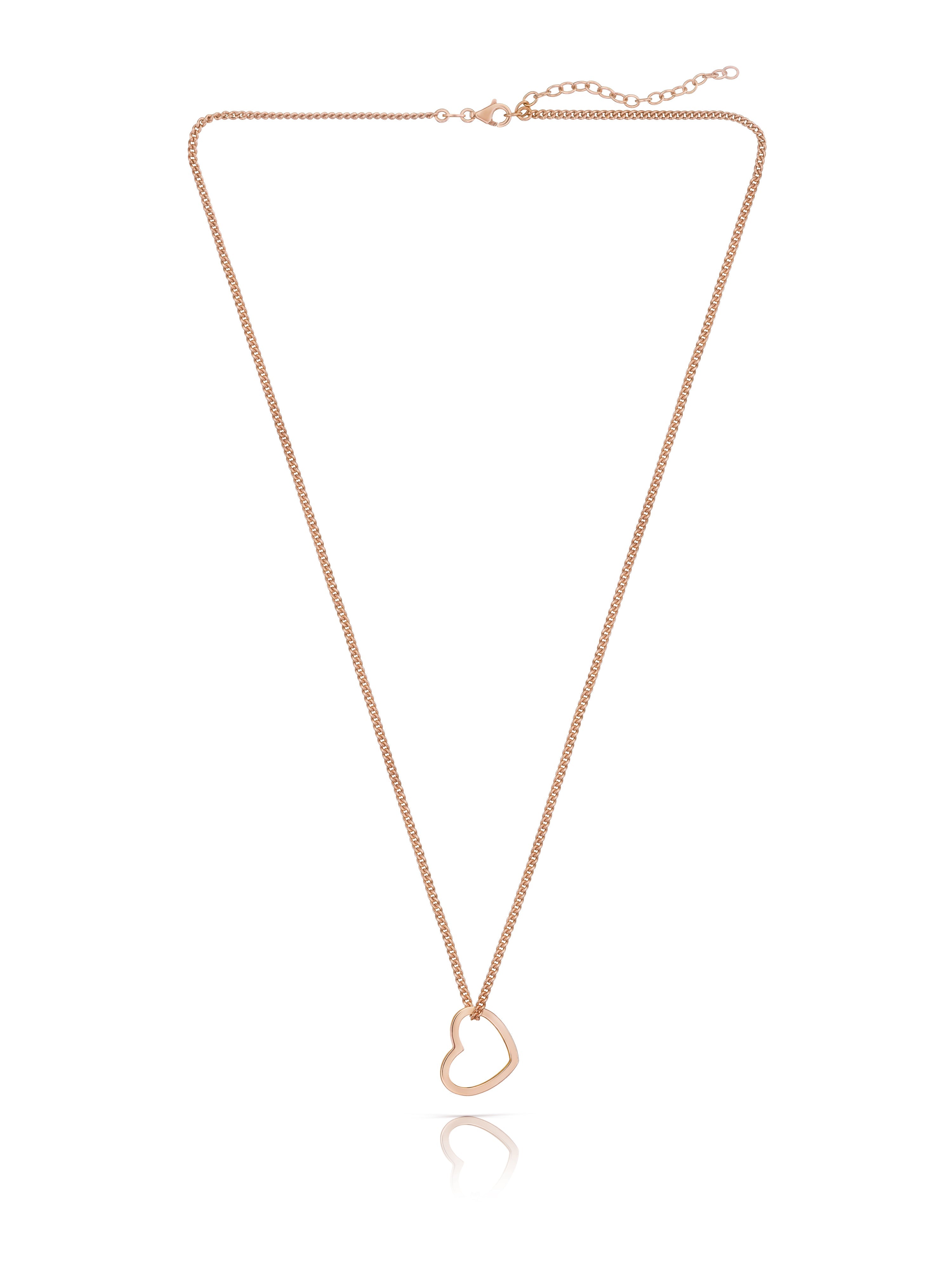 Kettenanhänger HERZ Roségold Vergoldet 